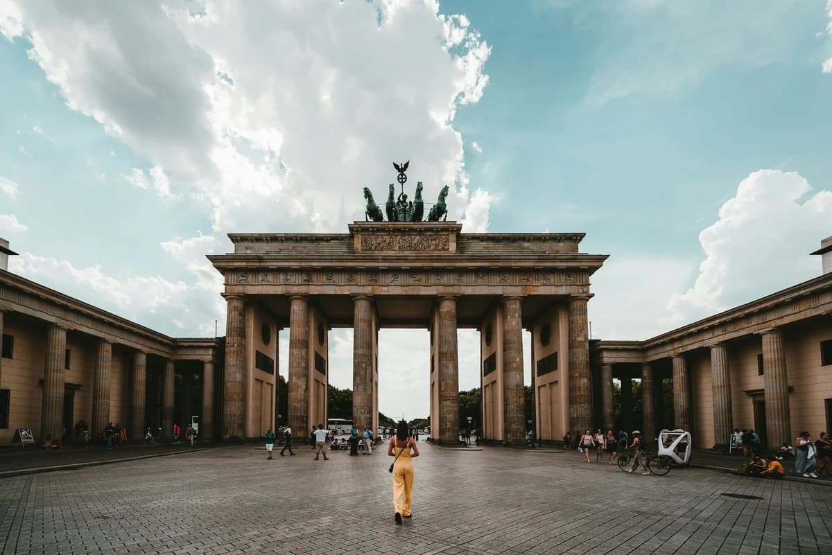 Woman standing near building in Berlin